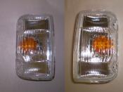 SUZ PAIR CORNER LITE CLEAR RECTANGLE HEADLIGHT DC51 DD51 91-98